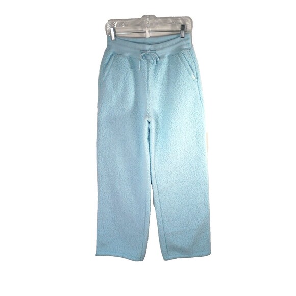 Gilly Hicks Other - Gilly Hicks A&F Baby Blue Fleece Sleep Lounge Pants Pockets Drawstring Sz Small
